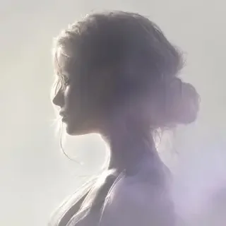 花魁榜第二名深夜档案室的浅银灰剪影头像